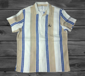 Beigy-Blue Stripy knit