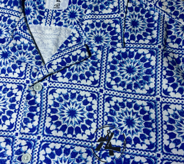 Blue Floral knit