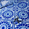 Blue Floral knit